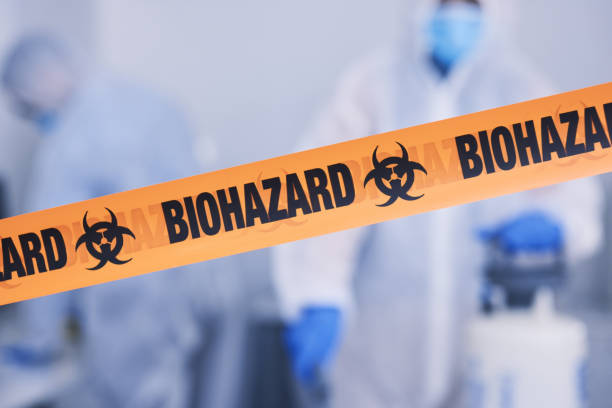Professional Biohazard Cleanup technician working in Lincoln Park, NJ